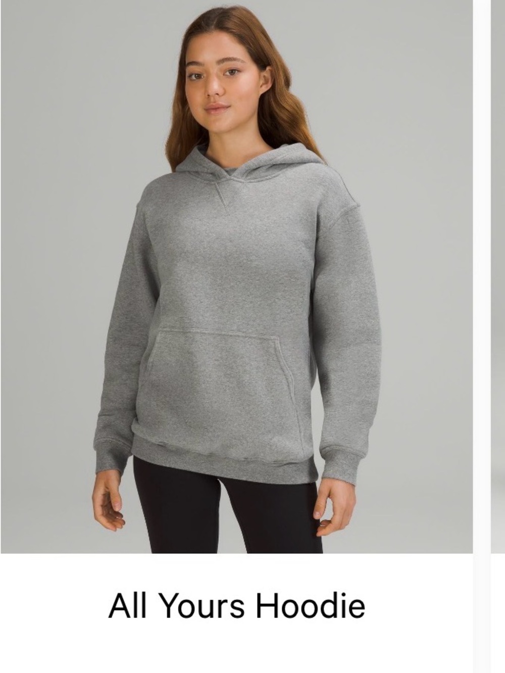 Lululemon All Yours Hoodie - Gray Women's Pullover Hoodie
